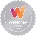 WeMoney award finalist for best adventure travel insurance 2023
